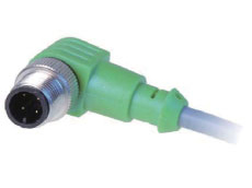 弯角形单端预注I-O连接器-M12针端(M)