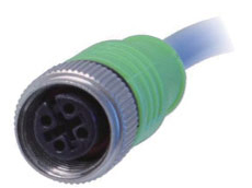 直线形单端预注I-O连接器-M12孔端(F)