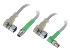 双端预注IO连接器-M12孔端(F)转M8针端(M)